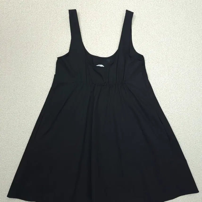 [BUNJANG] Zara Poplin Mini Dress / (M)자라 여성 민소매 포플린 미니 원피스 U넥 블랙 W2623