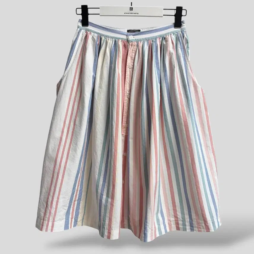 [BUNJANG] SUNNY SPORTS Multi Stripe Skirt / (OS)SUNNY SPORTS 써니 스포츠 멀티 스트라이프 스커트