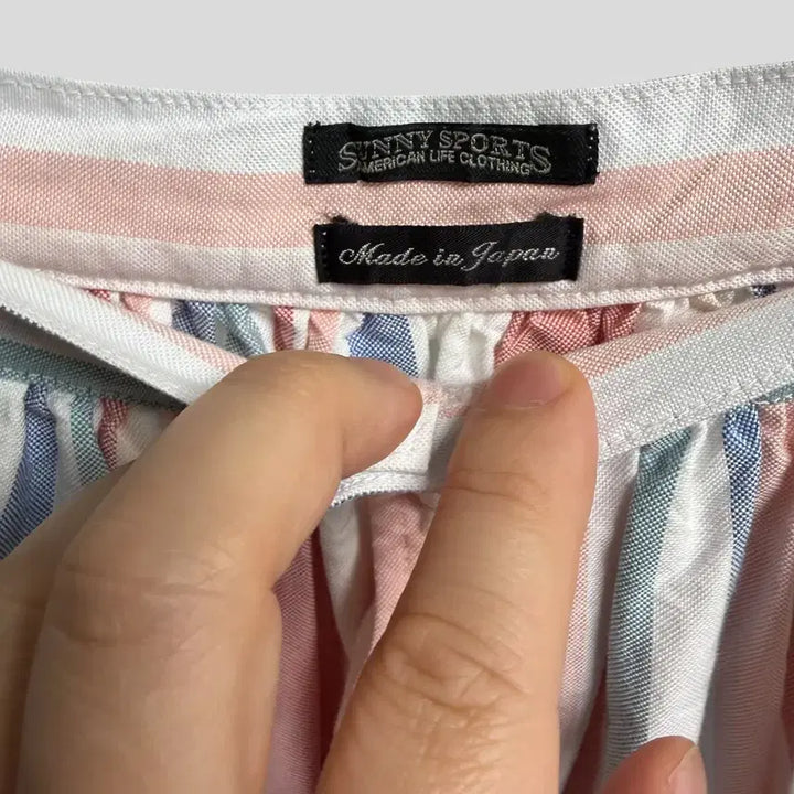 [BUNJANG] SUNNY SPORTS Multi Stripe Skirt / (OS)SUNNY SPORTS 써니 스포츠 멀티 스트라이프 스커트