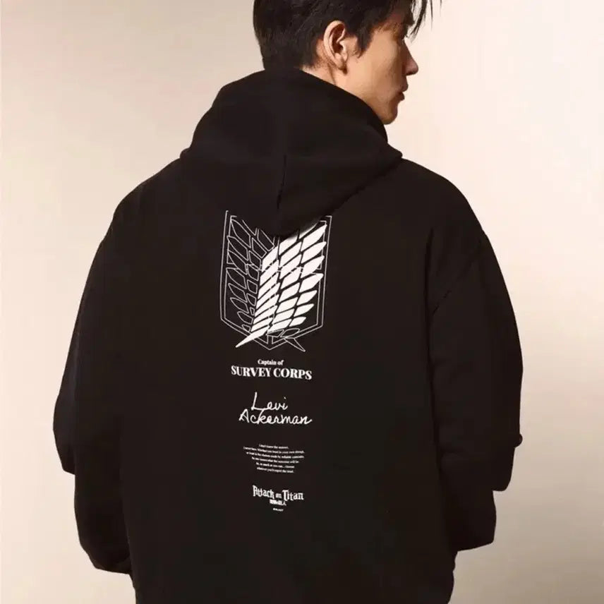 [BUNJANG] Spao Levi Hooded Sweatshirt (M) - Black / (택X) 스파오 리바이 후드티 M 블랙