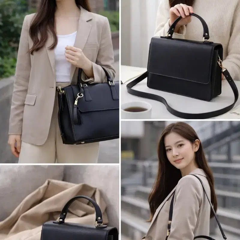 [SOLD OUT] 블랙 탑핸들 숄더백 토트백