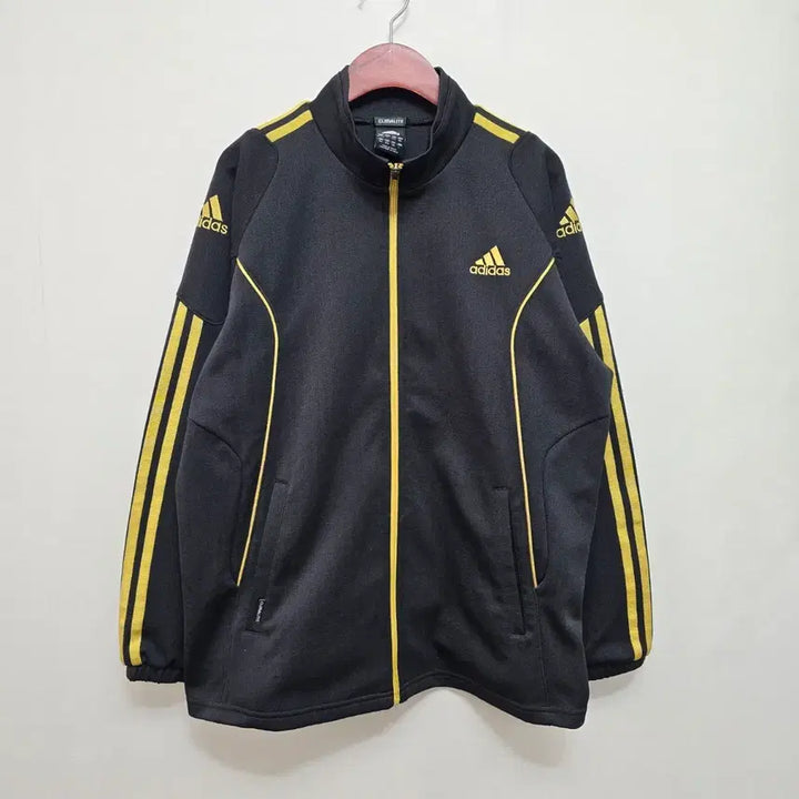 [BUNJANG] Adidas Black/Gold Track Top / 아디다스 블랙/골드 백프린팅  삼선 트랙탑