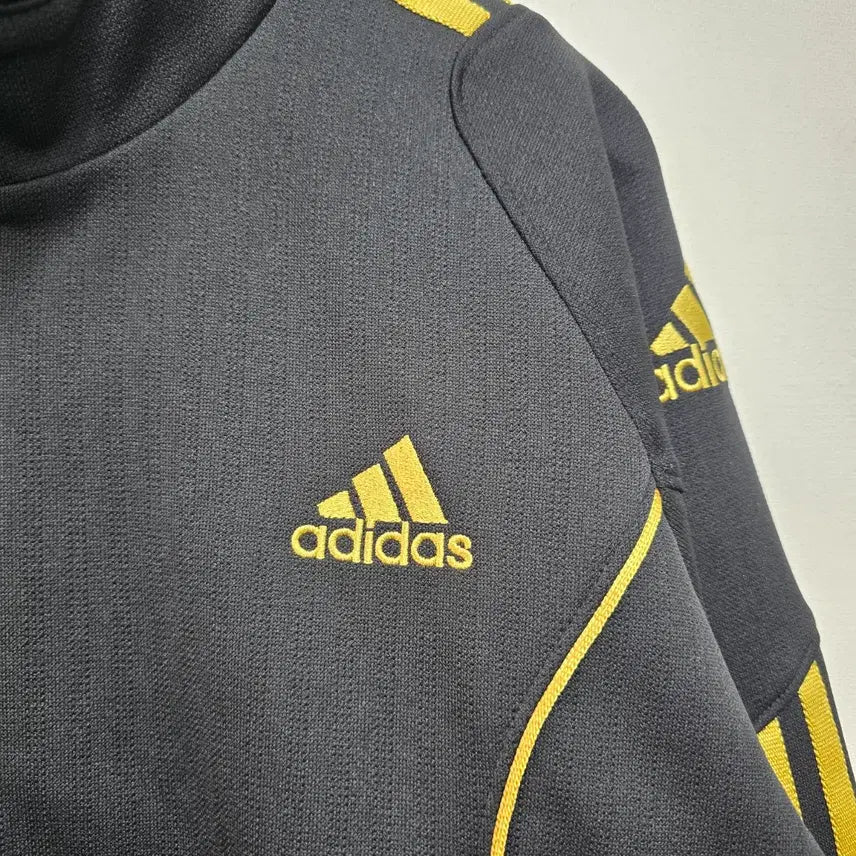 [BUNJANG] Adidas Black/Gold Track Top / 아디다스 블랙/골드 백프린팅  삼선 트랙탑