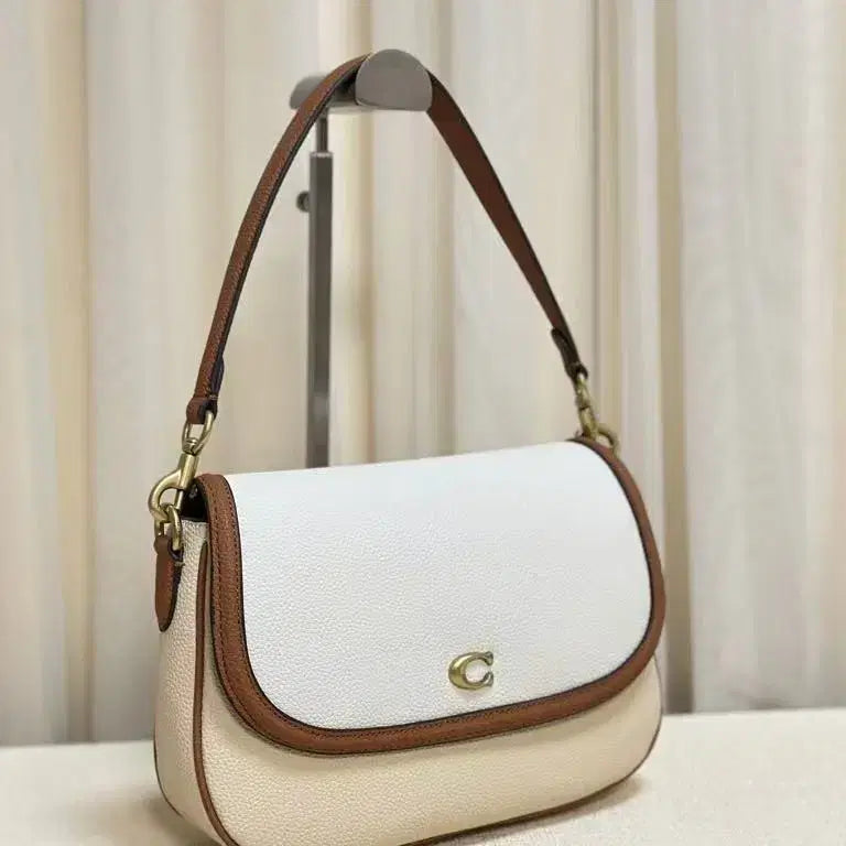 [BUNJANG] Coach Beige Crossbody Shoulder Bag / 코치 숄더백 크로스 탈부착 롱 숄더 베이지