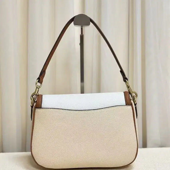 [BUNJANG] Coach Beige Crossbody Shoulder Bag / 코치 숄더백 크로스 탈부착 롱 숄더 베이지
