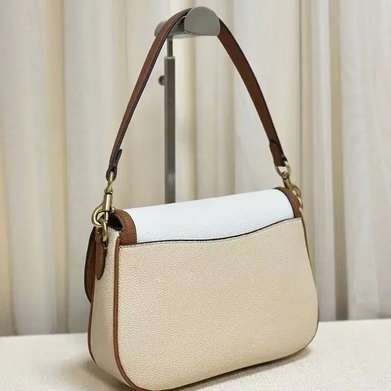 [BUNJANG] Coach Beige Crossbody Shoulder Bag / 코치 숄더백 크로스 탈부착 롱 숄더 베이지