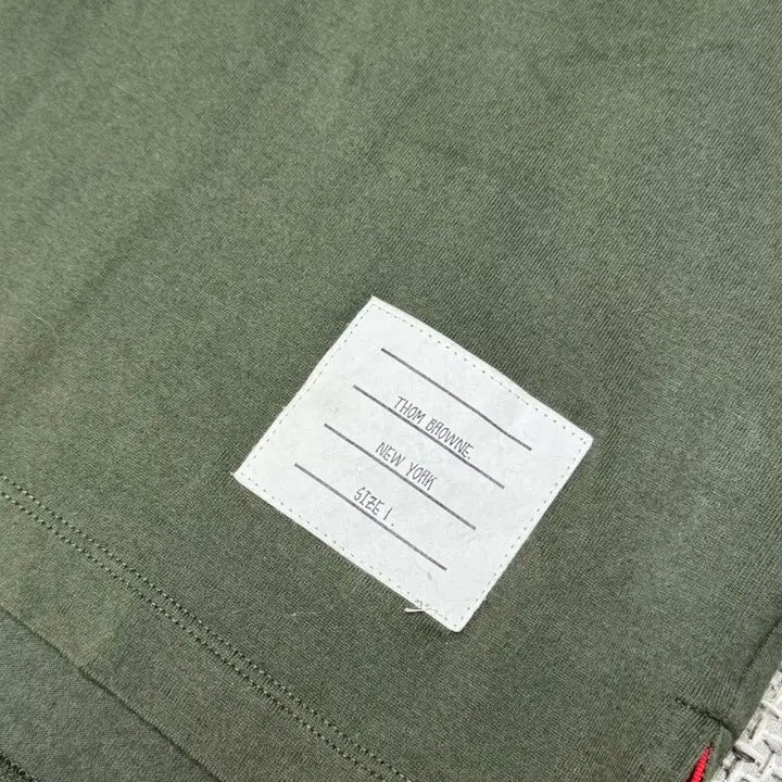 [BUNJANG] Thom Browne Tri-Color Short Sleeve T-Shirt / 톰브라운 삼선 반팔 티셔츠
