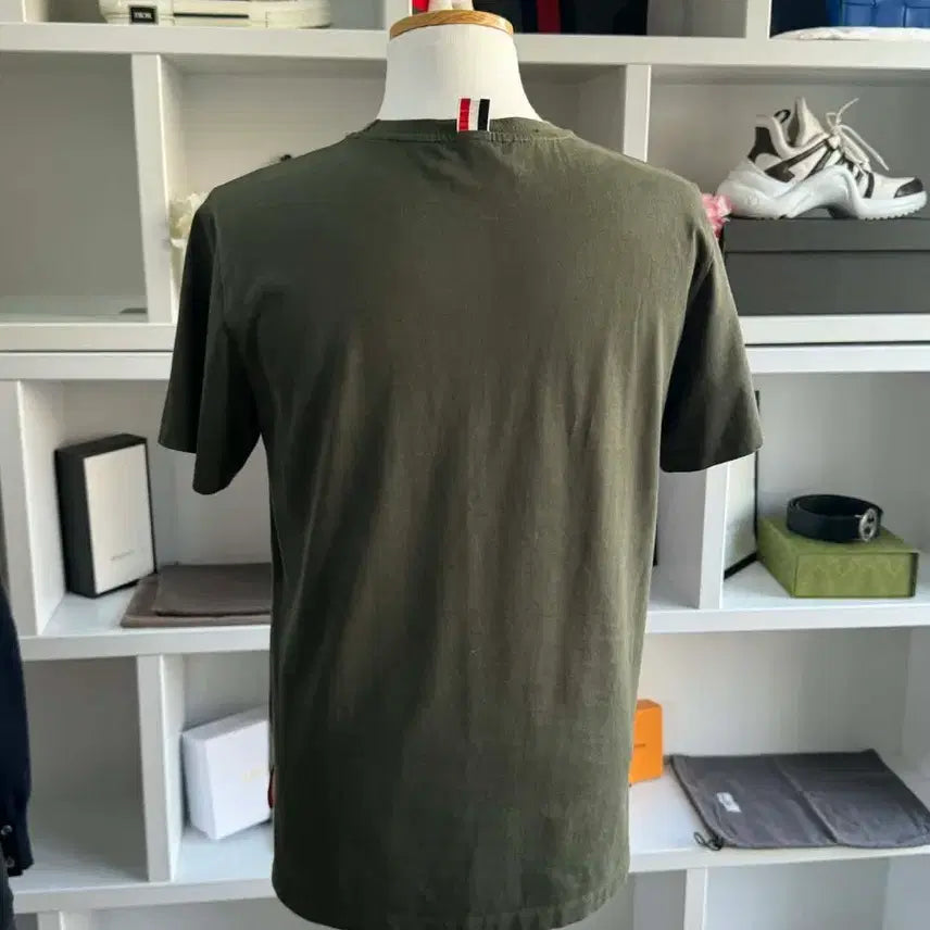 [BUNJANG] Thom Browne Tri-Color Short Sleeve T-Shirt / 톰브라운 삼선 반팔 티셔츠