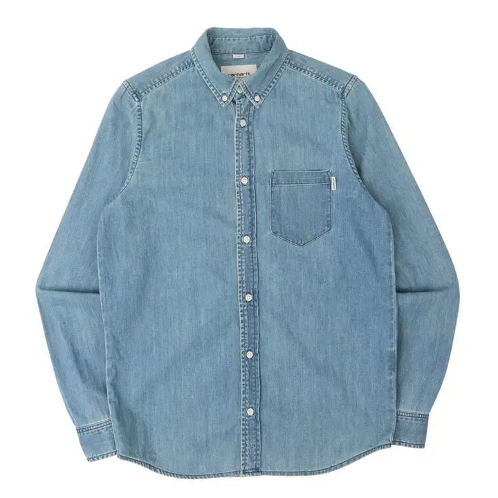 [BUNJANG] Carhartt WIP Denim Pocket Civil Shirt / 칼하트 윕 데님 포켓 civil 셔츠