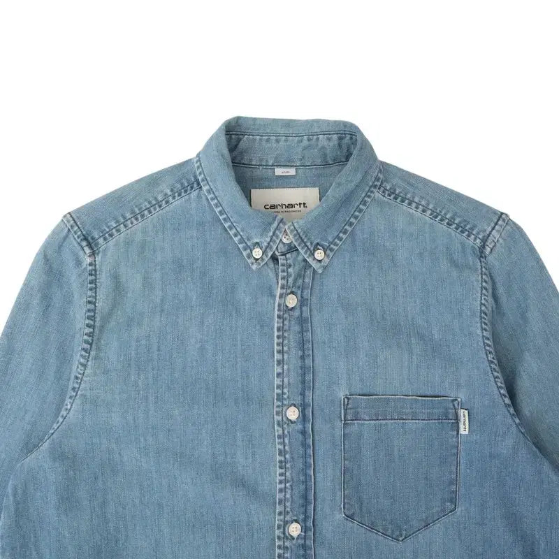 [BUNJANG] Carhartt WIP Denim Pocket Civil Shirt / 칼하트 윕 데님 포켓 civil 셔츠