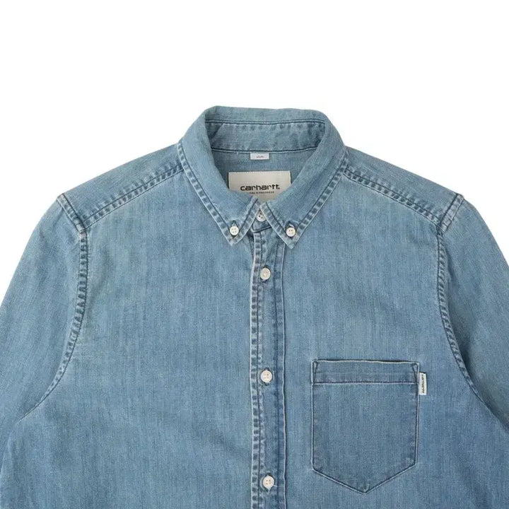 [BUNJANG] Carhartt WIP Denim Pocket Civil Shirt / 칼하트 윕 데님 포켓 civil 셔츠