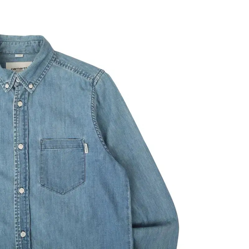 [BUNJANG] Carhartt WIP Denim Pocket Civil Shirt / 칼하트 윕 데님 포켓 civil 셔츠