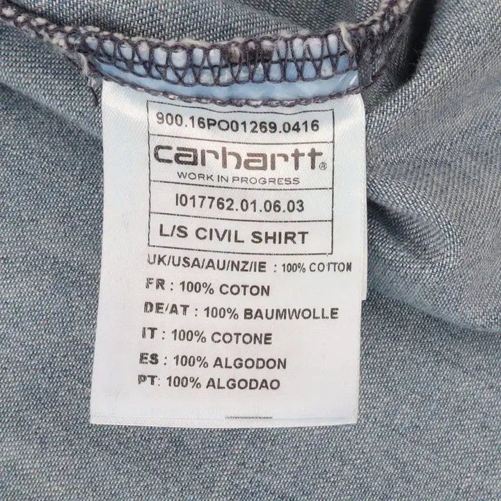 [BUNJANG] Carhartt WIP Denim Pocket Civil Shirt / 칼하트 윕 데님 포켓 civil 셔츠