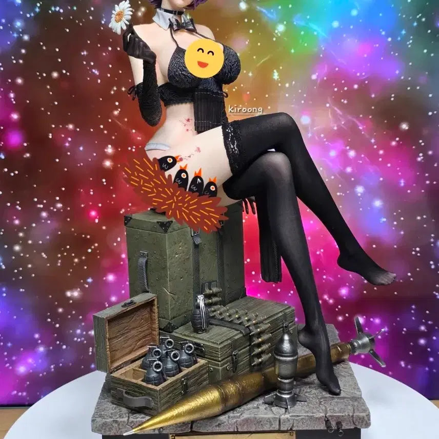 [BUNJANG] Chiyan ZaoHua Chainsaw Man Reze 1/4 Scale Figure with Additional Bomb Head / 레제 체인소맨 1/4 Chiyan ZaoHua 추가 폭탄헤드 포함