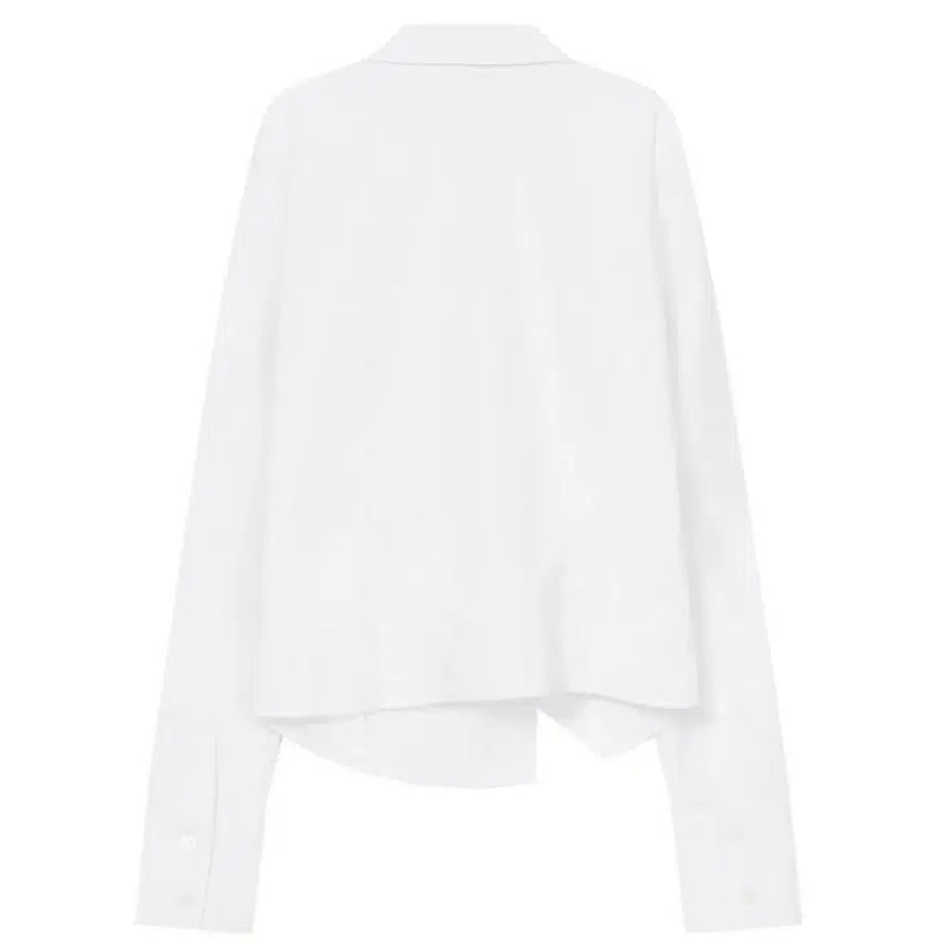 [SOLD OUT] [2] 미세키서울 버튼 셔츠 화이트 블라우스 언발란스