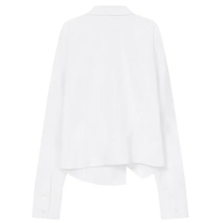 [SOLD OUT] [2] 미세키서울 버튼 셔츠 화이트 블라우스 언발란스