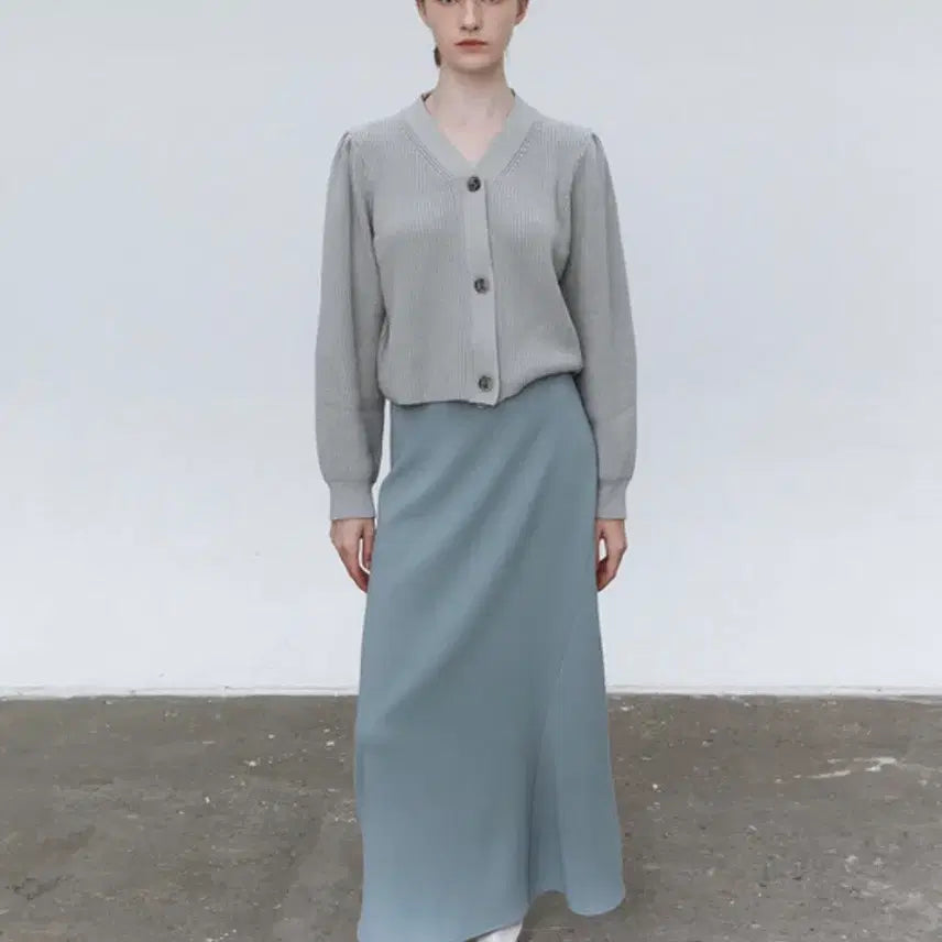 [BUNJANG] MOHAN TOF Diagonal Mermaid Skirt (Mint) / 모한 스커트
