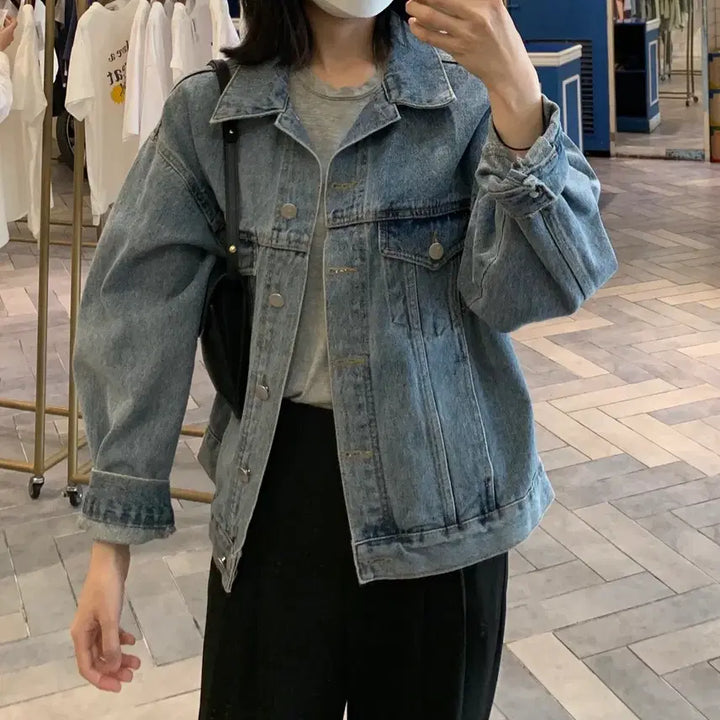 [BUNJANG] Mary Around Denim Jacket / 메리어라운드 청자켓