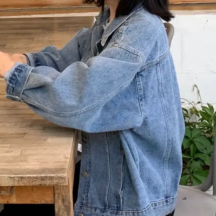[BUNJANG] Mary Around Denim Jacket / 메리어라운드 청자켓