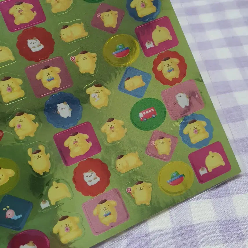 [BUNJANG] Sanrio Pompompurin and Marron Cream Stickers / (일본고전지류) 98년 99년 산리오 폼폼푸린 마론크림 고전 스티커
