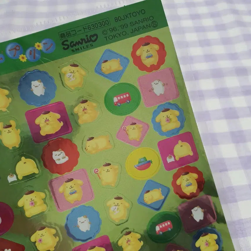[BUNJANG] Sanrio Pompompurin and Marron Cream Stickers / (일본고전지류) 98년 99년 산리오 폼폼푸린 마론크림 고전 스티커