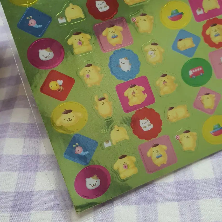 [BUNJANG] Sanrio Pompompurin and Marron Cream Stickers / (일본고전지류) 98년 99년 산리오 폼폼푸린 마론크림 고전 스티커