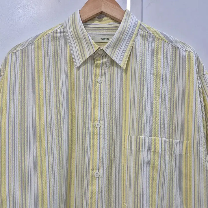 [BUNJANG] POTEN Seersucker Oversized Shirt Men&