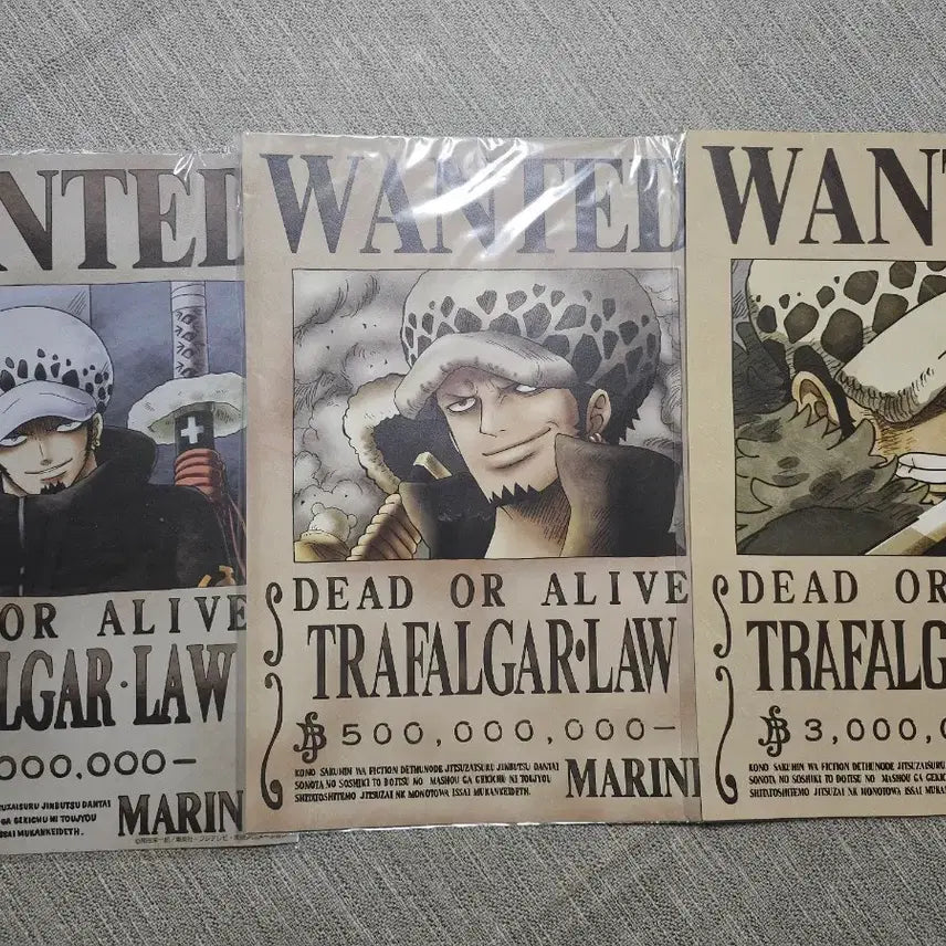 [BUNJANG] One Piece Trafalgar Law Wanted Poster / 원피스 트라팔가 로우 수배서
