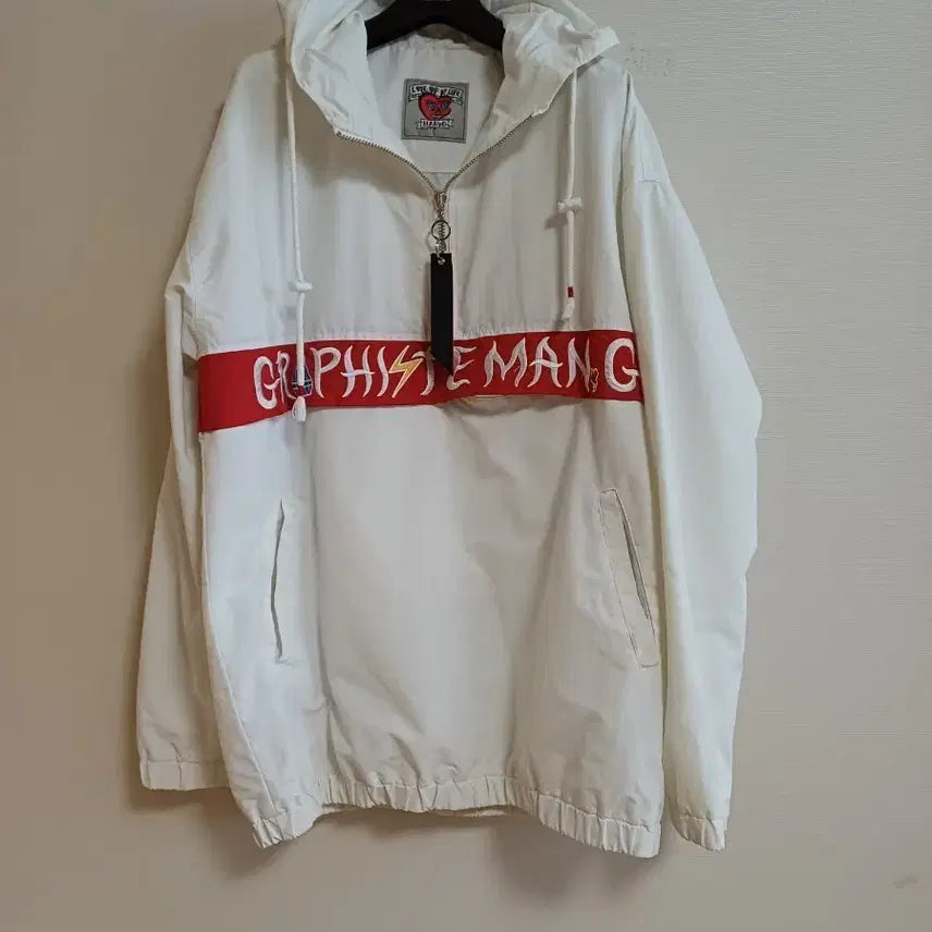 [BUNJANG] Graffist Man.G Anorak Half-Zip Hoodie / 그라피스트만지 아노락 후드 반짚업 판매합니다