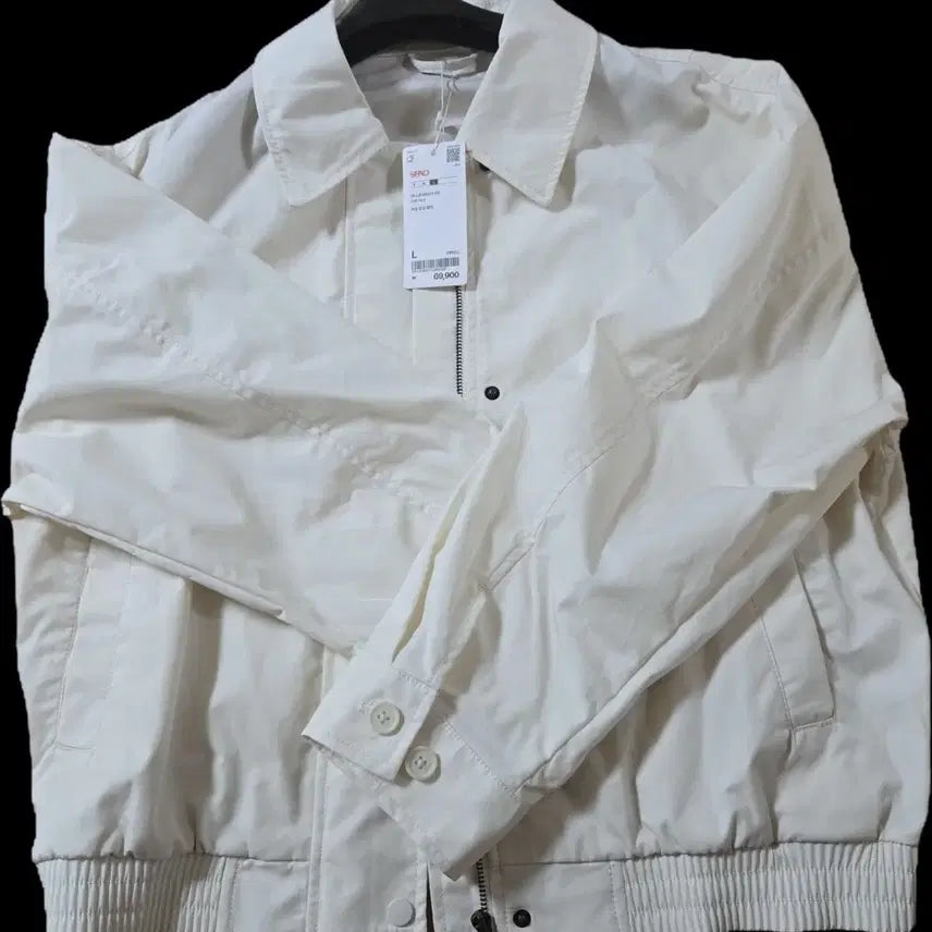 [BUNJANG] Spao Cotton Blouson Ivory L / 스파오 코튼 블루종 아이보리L