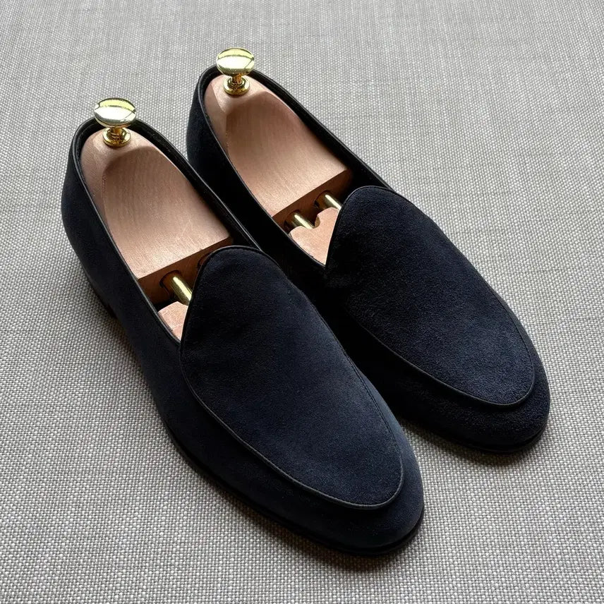 [BUNJANG] Berwick 4950 Belgian Navy Suede Loafers / [260] 새제품 Berwick 4950 벨지안 네이비 스웨이드 로퍼
