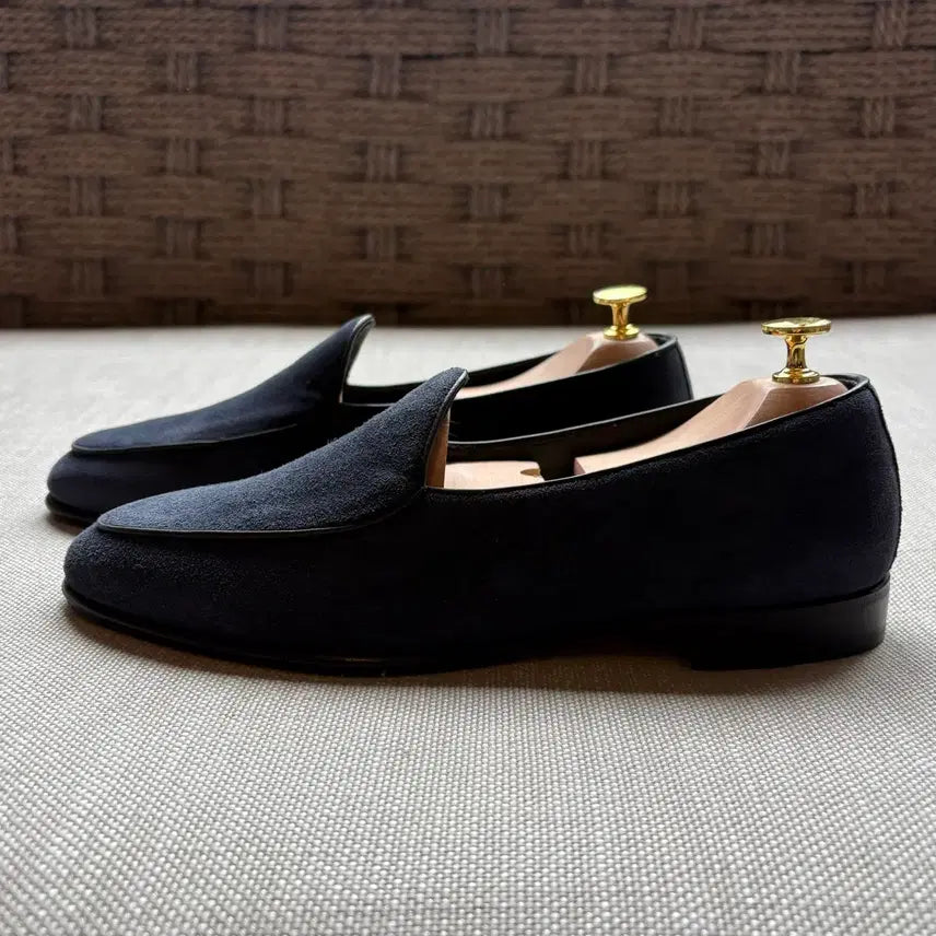 [BUNJANG] Berwick 4950 Belgian Navy Suede Loafers / [260] 새제품 Berwick 4950 벨지안 네이비 스웨이드 로퍼