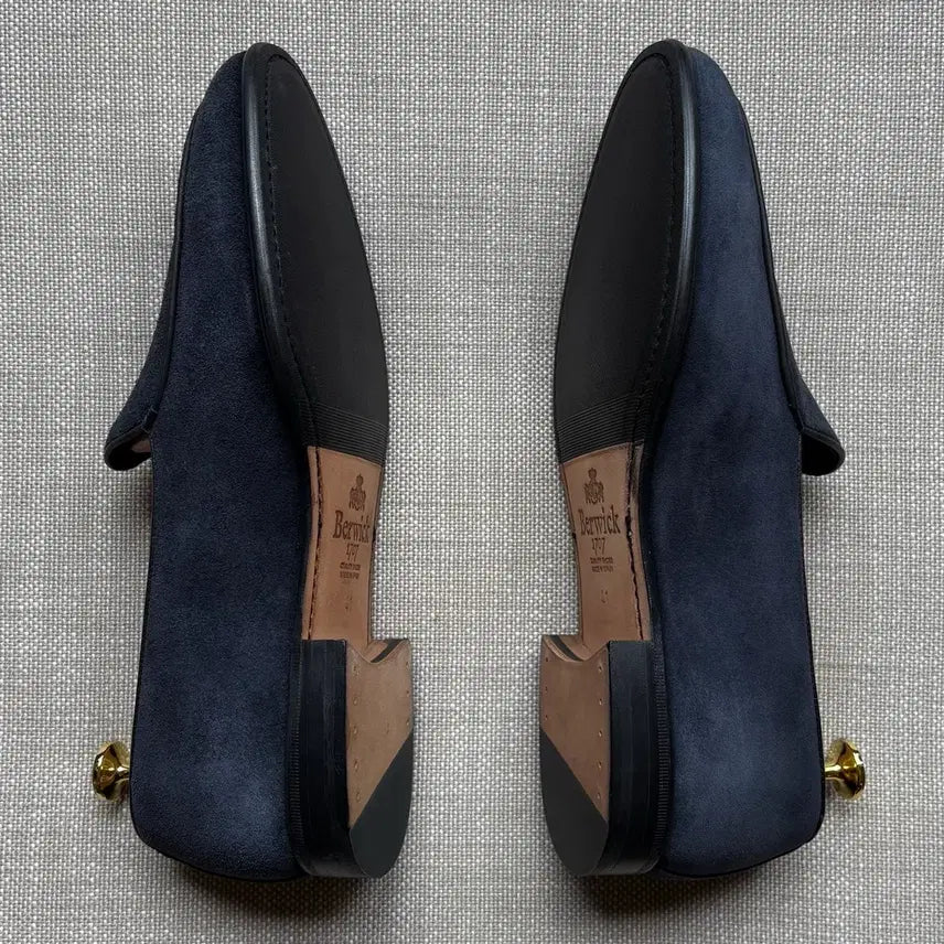 [BUNJANG] Berwick 4950 Belgian Navy Suede Loafers / [260] 새제품 Berwick 4950 벨지안 네이비 스웨이드 로퍼