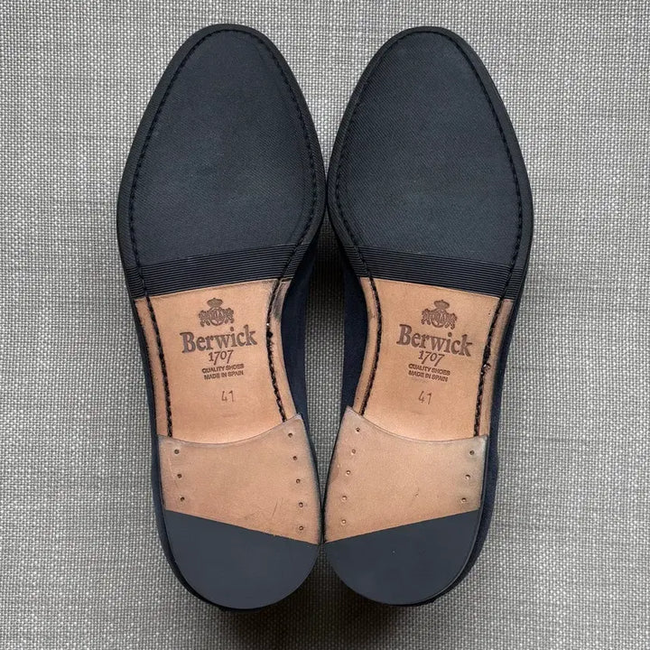 [BUNJANG] Berwick 4950 Belgian Navy Suede Loafers / [260] 새제품 Berwick 4950 벨지안 네이비 스웨이드 로퍼