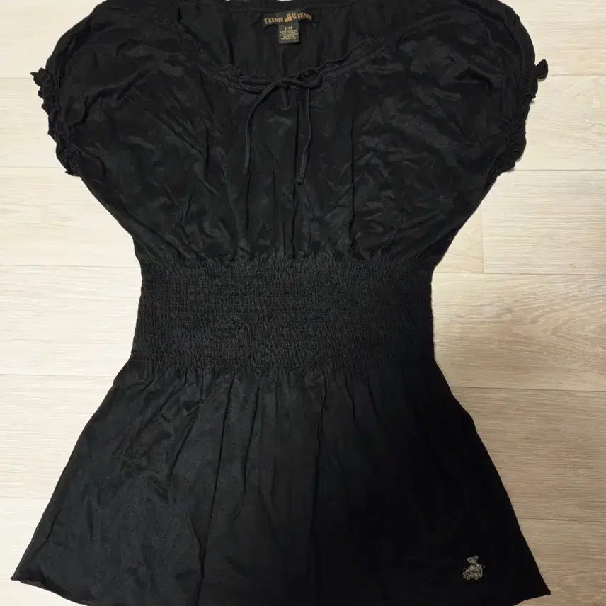 [BUNJANG] Teenie Weenie Black Banding Blouse / Teenie Weenie 블랙 밴딩 블라우스 F/M
