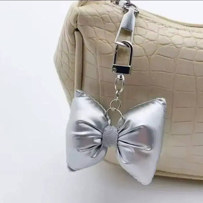 [BUNJANG] Ribbon and Pearl Keyring / 키링(새상품)