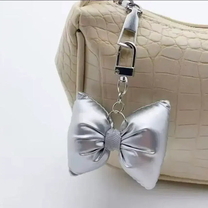 [BUNJANG] Ribbon and Pearl Keyring / 키링(새상품)