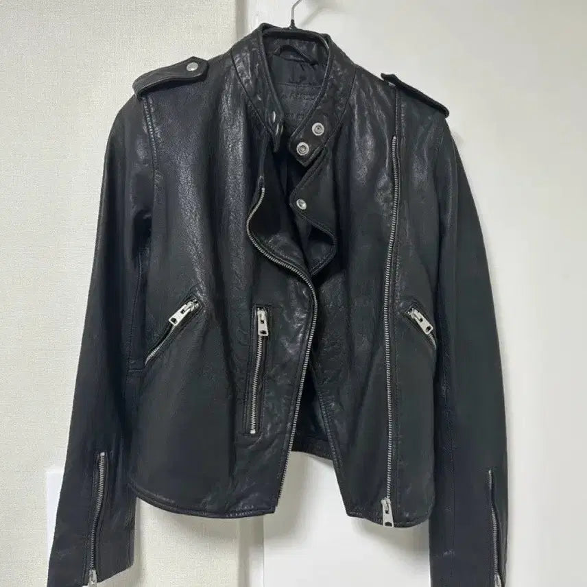 [BUNJANG] AllSaints Lambskin Leather Biker Jacket / 올세인츠 Klyn Biker 양가죽 바이크자켓