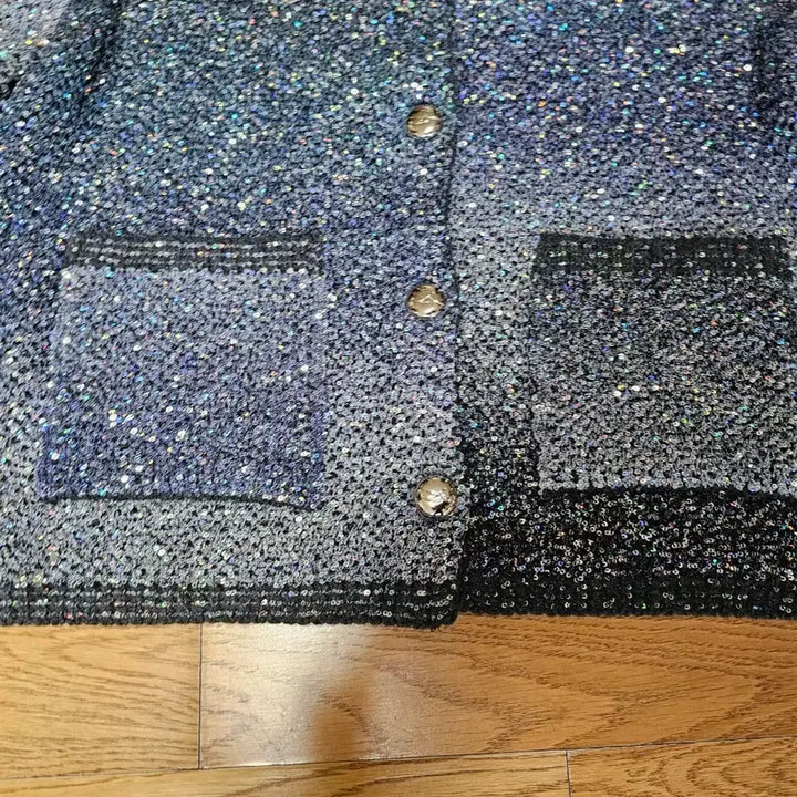 [BUNJANG] Time Glitter Sequin Knit Cardigan / (새상품) 타임 글리터 시퀸 니트가디건