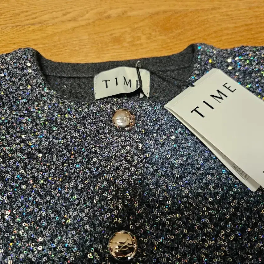 [BUNJANG] Time Glitter Sequin Knit Cardigan / (새상품) 타임 글리터 시퀸 니트가디건