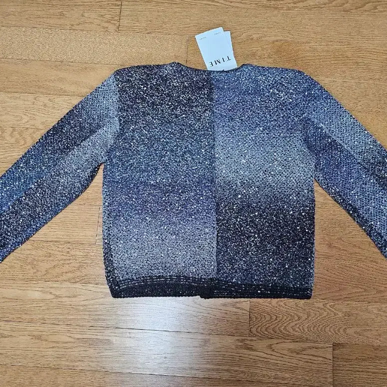 [BUNJANG] Time Glitter Sequin Knit Cardigan / (새상품) 타임 글리터 시퀸 니트가디건