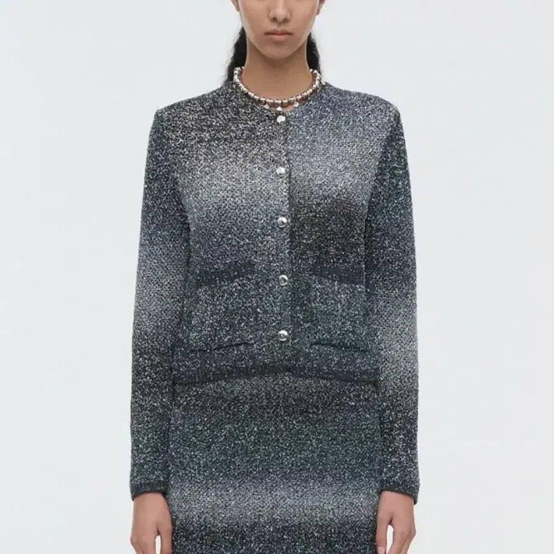 [BUNJANG] Time Glitter Sequin Knit Cardigan / (새상품) 타임 글리터 시퀸 니트가디건