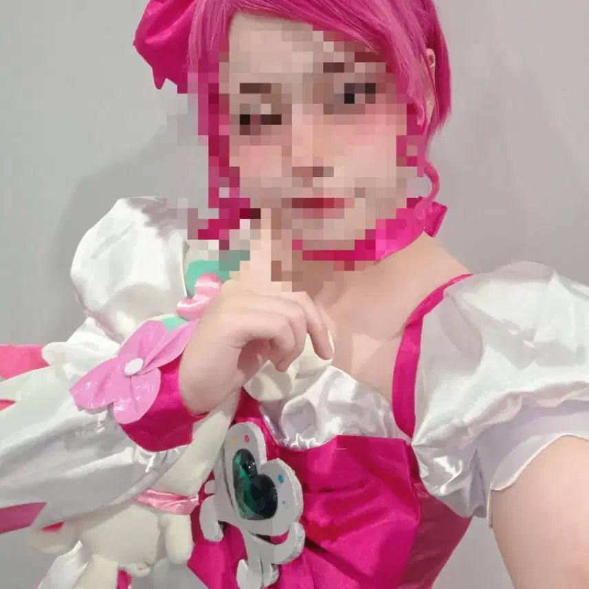 [BUNJANG] Heartcatch Precure Cure Blossom Cosplay Full Set / 하트캐치 프리큐어 큐어 블로섬 코스프레 풀셋