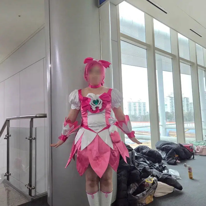 [BUNJANG] Heartcatch Precure Cure Blossom Cosplay Full Set / 하트캐치 프리큐어 큐어 블로섬 코스프레 풀셋