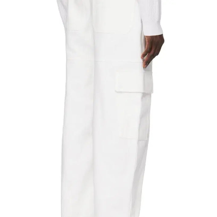 [BUNJANG] Solid Homme Balloon Cargo Pants White / 솔리드옴므(SOLID HOMME) 벌룬 카고 화이트 46
