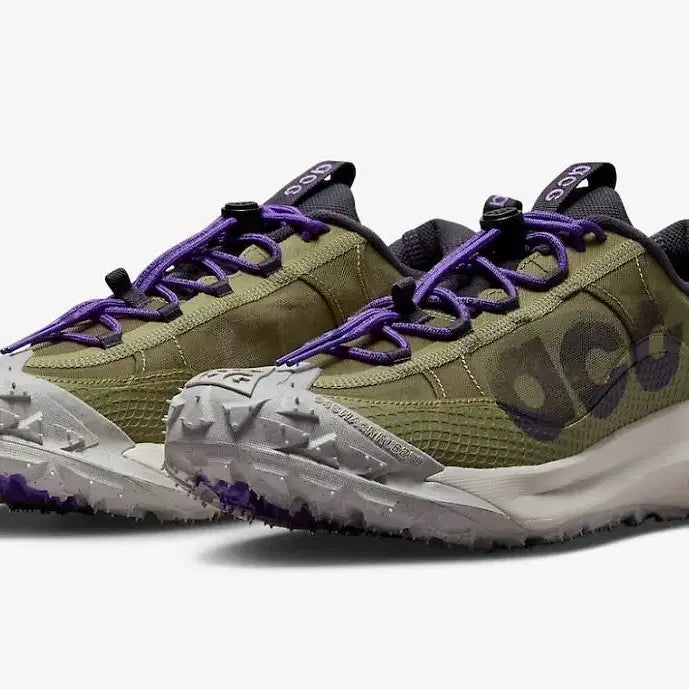 [BUNJANG] Nike ACG Mountain Fly 2 Low Hiking Shoes / 나이키 ACG 마운틴 플라이2 로우 카키 퍼플