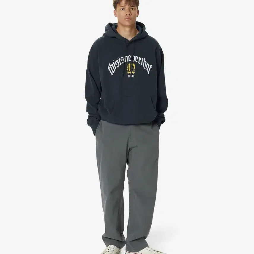 [BUNJANG] Thisisneverthat Navy Logo Hoodie XL / 디스이즈네버댓 네이비 로고 후드 후디 XL