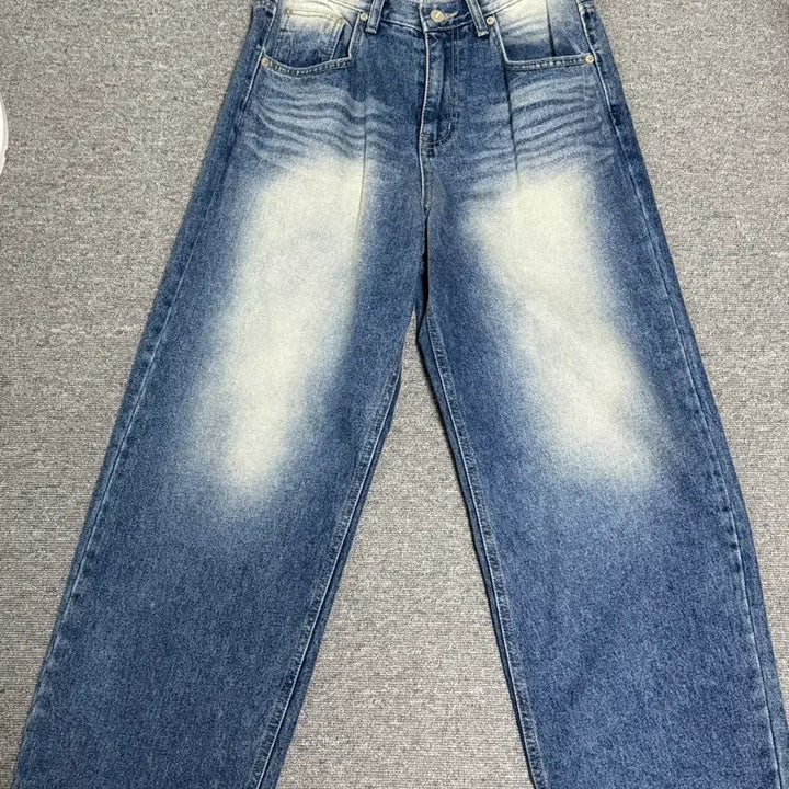 [BUNJANG] Wahr Wide Denim Pants Dark Blue S / 새상품 와르 와이드데님팬츠 진청S