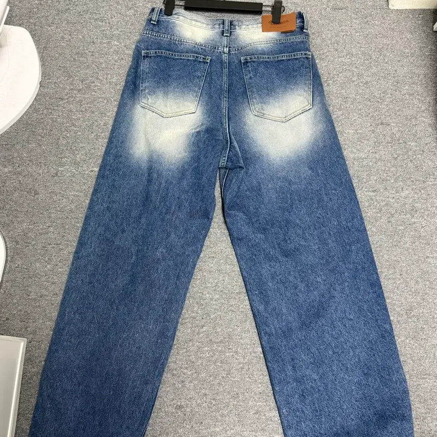 [BUNJANG] Wahr Wide Denim Pants Dark Blue S / 새상품 와르 와이드데님팬츠 진청S