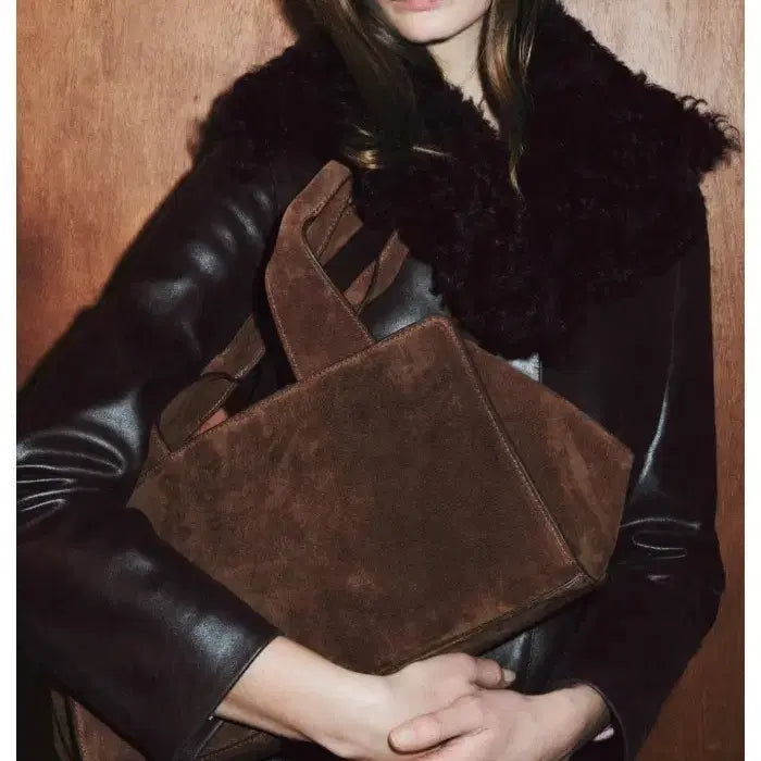 [BUNJANG] ZARA Suede Bag (Cognac Brown) / 자라 스웨이드 백(꼬냑 브라운색상)